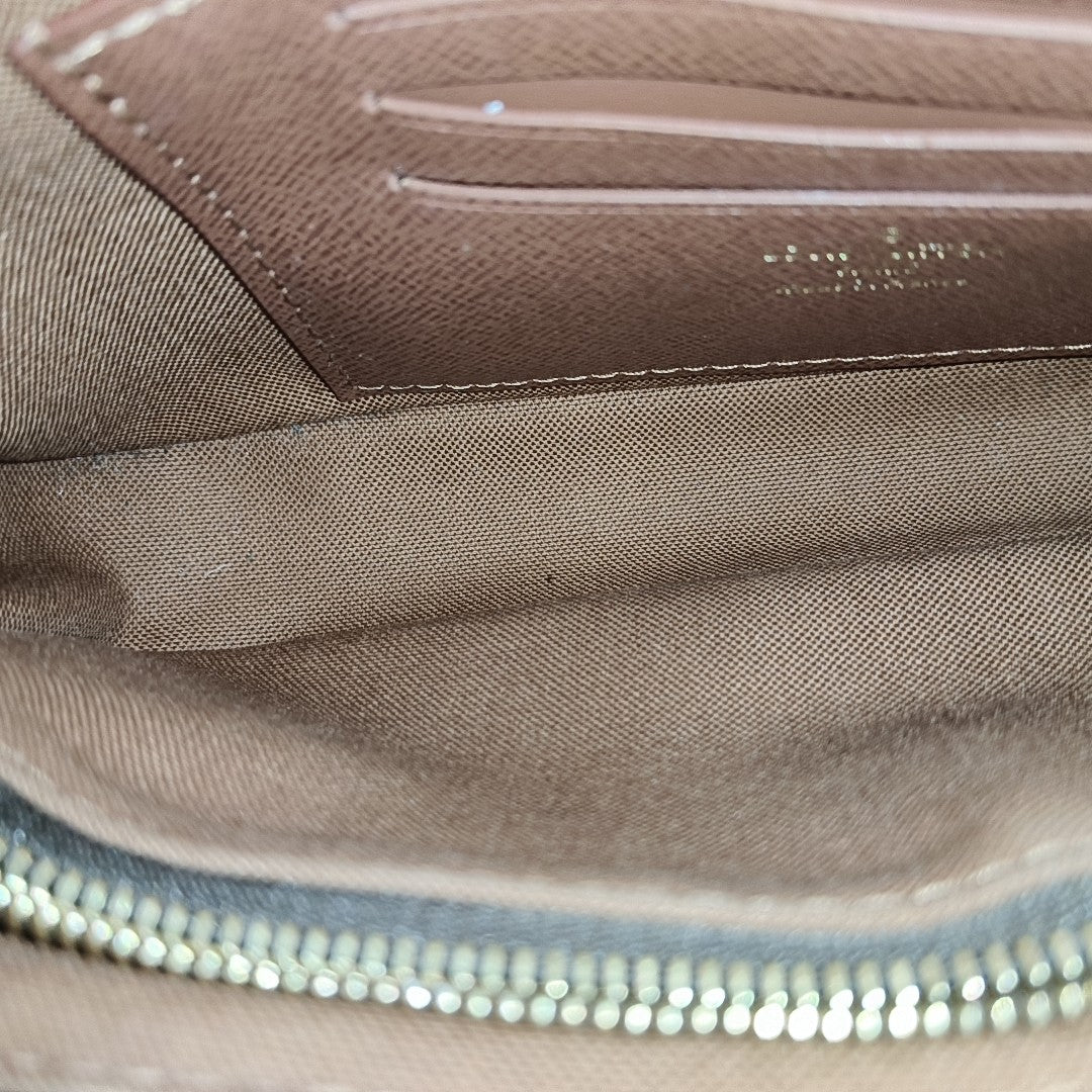 IVY Monogram Coated Canvas Brown