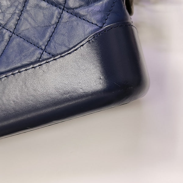 GABRIELLE Small Quilted Calfskin Blue