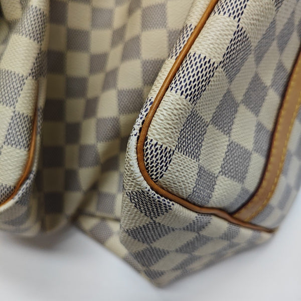 SPEEDY 30 Damier Azur Coated Canvas White