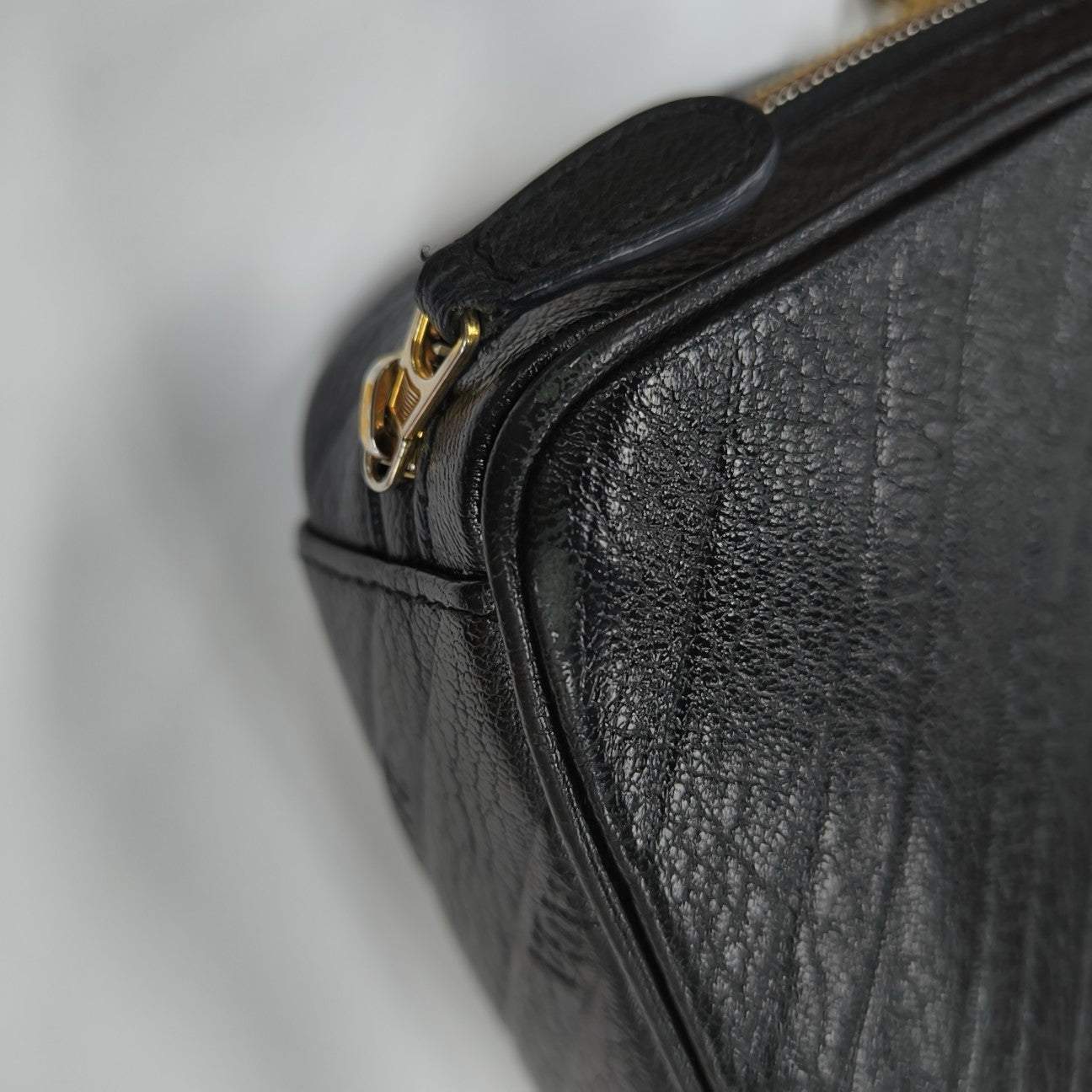BB Quilted Calfskin Black