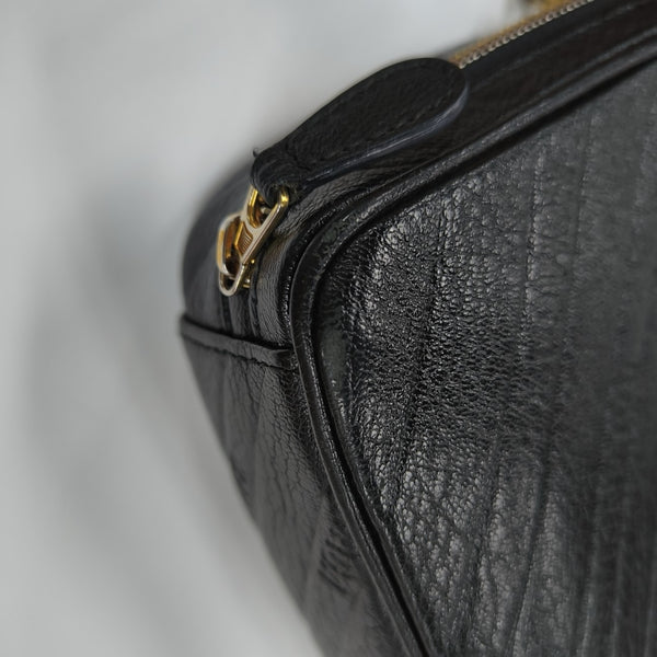 BB Quilted Calfskin Black