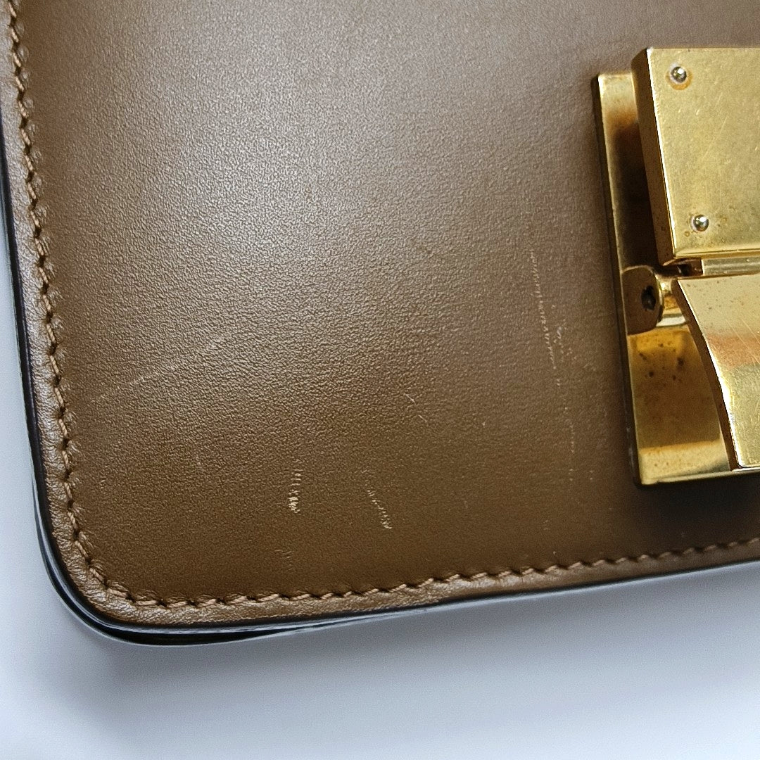 CLASSIC BOX Mini Calfskin Brown