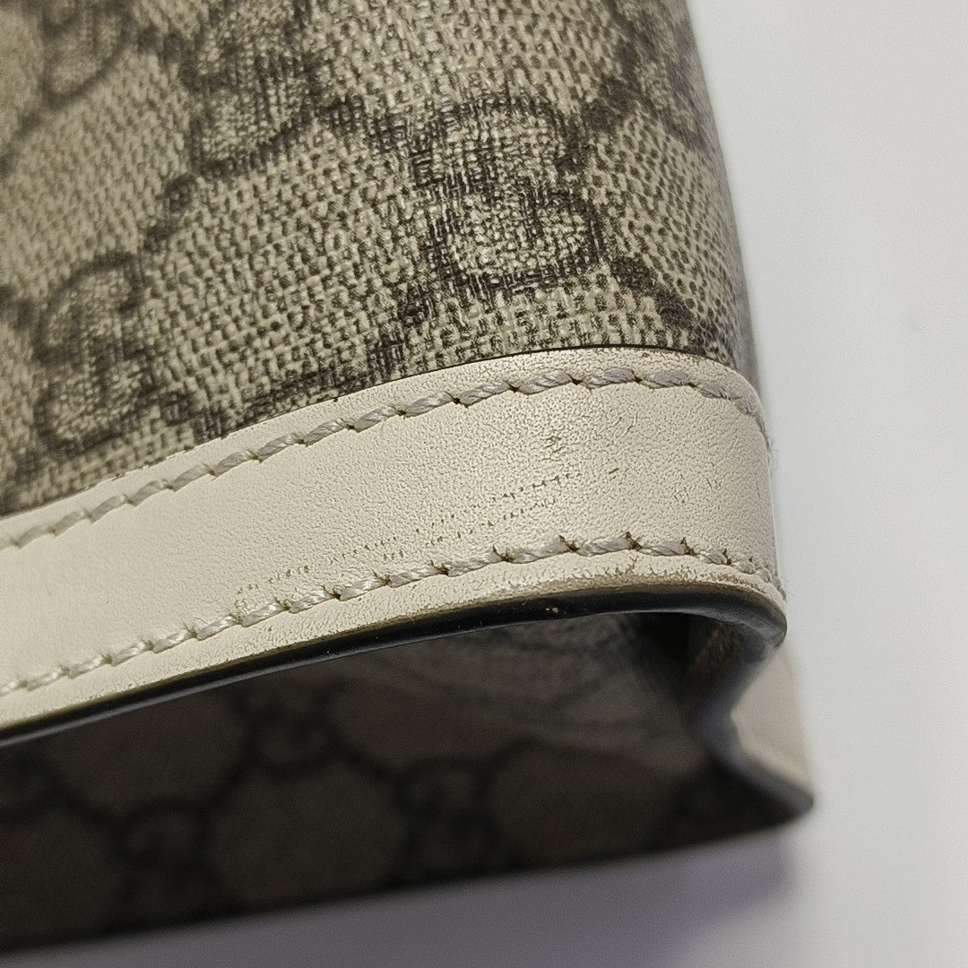 Padlock Small Monogram Coated Canvas Beige