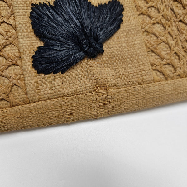 Straw Tote Bag Brown