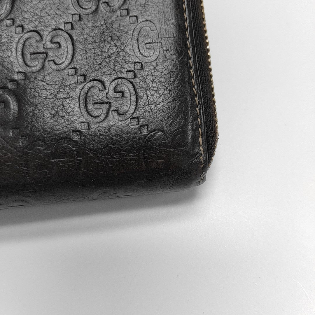 Ligne Shima Monogram Calfskin Brown Wallet
