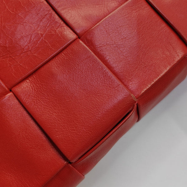 Bottega Veneta Cassette Piel de becerro Roja