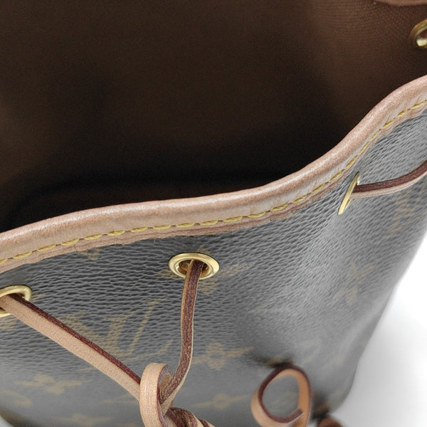 NÉONOÉ Nano Monogram Coated Canvas Brown