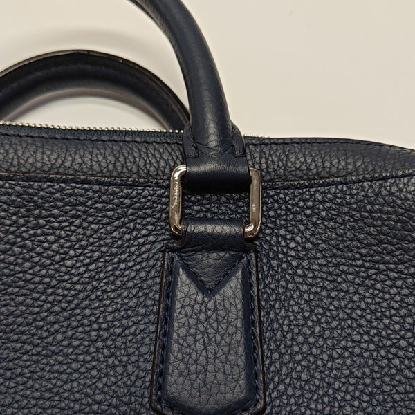 Calfskin Shoulder Bag Blue