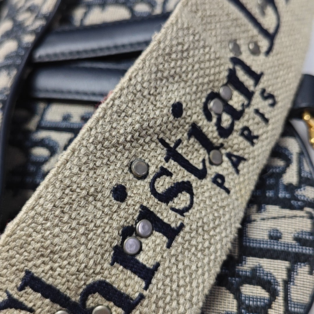 Saddle Mini Oblique Canvas Blue