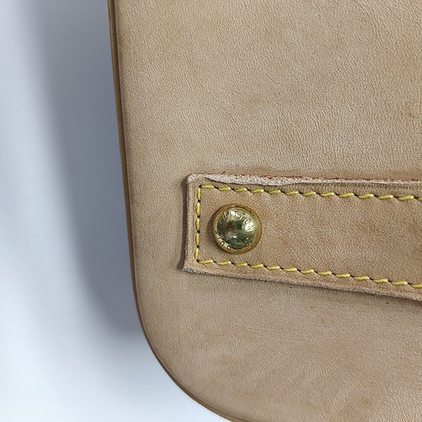 ALMA BB Monogram Coated Canvas Brown