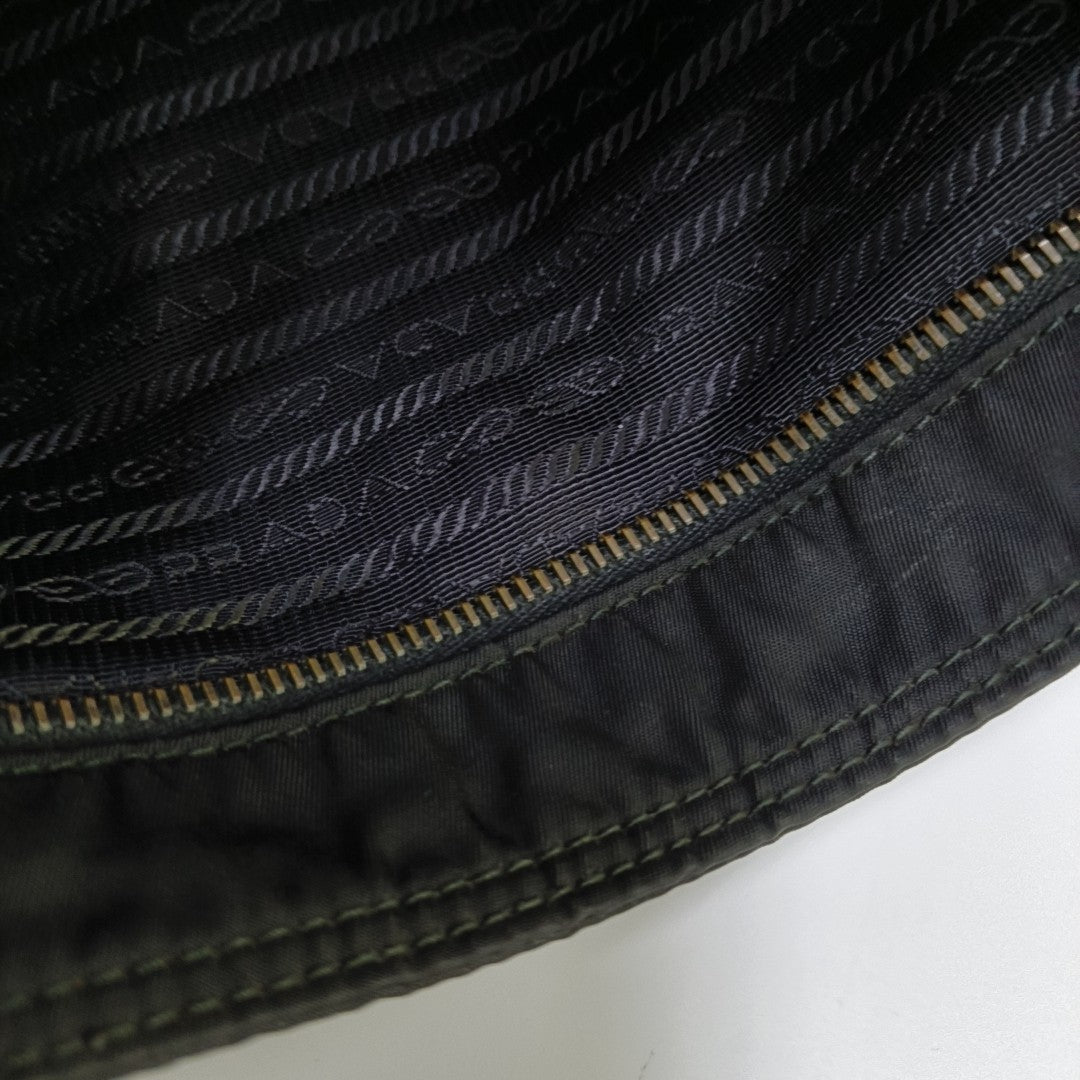 Bolso bandolera de nailon, nailon negro
