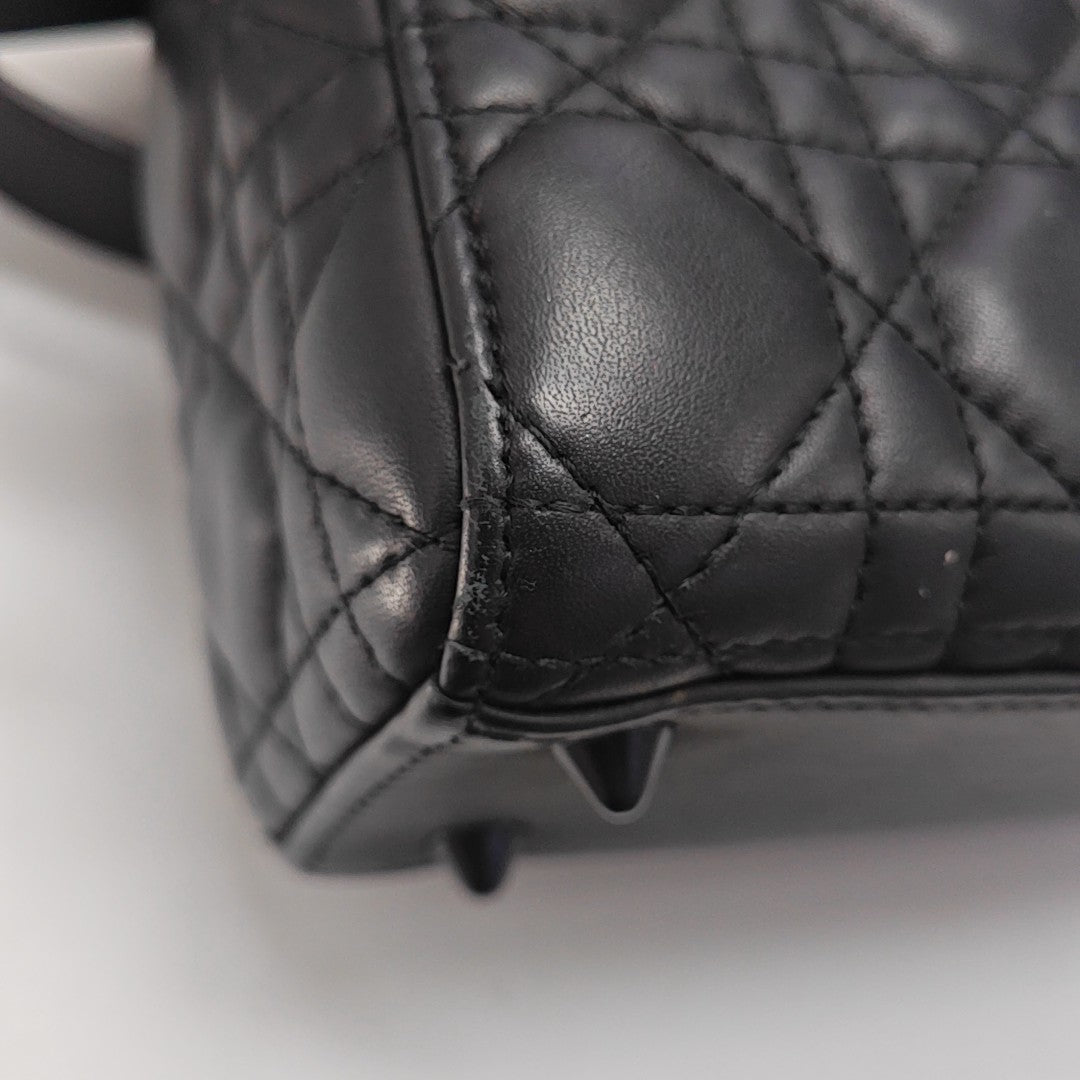 Lady Dior Small Cannage Calfskin Black