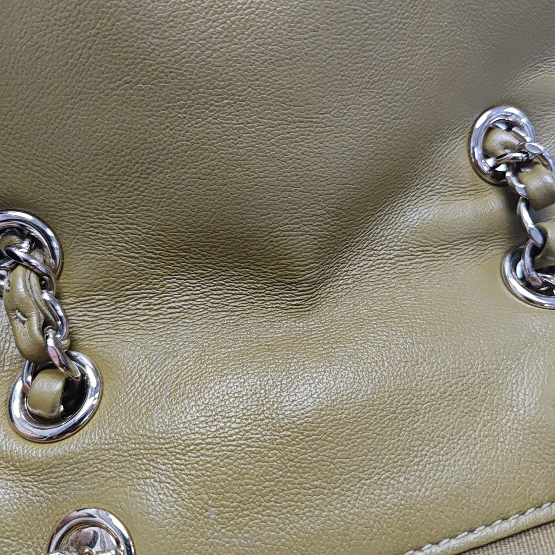 DUMA Small Quilted Calfskin Green