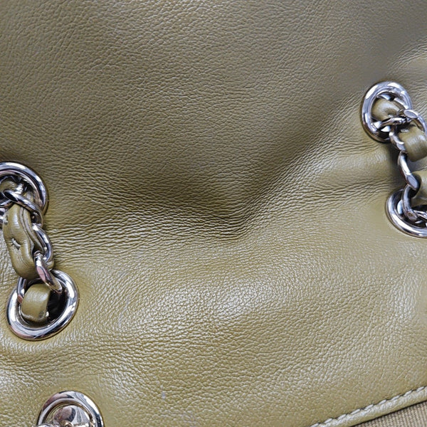 DUMA Small Quilted Calfskin Green