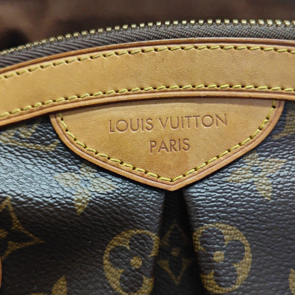 Monogram Coated Canvas Top Handle Bag Brown