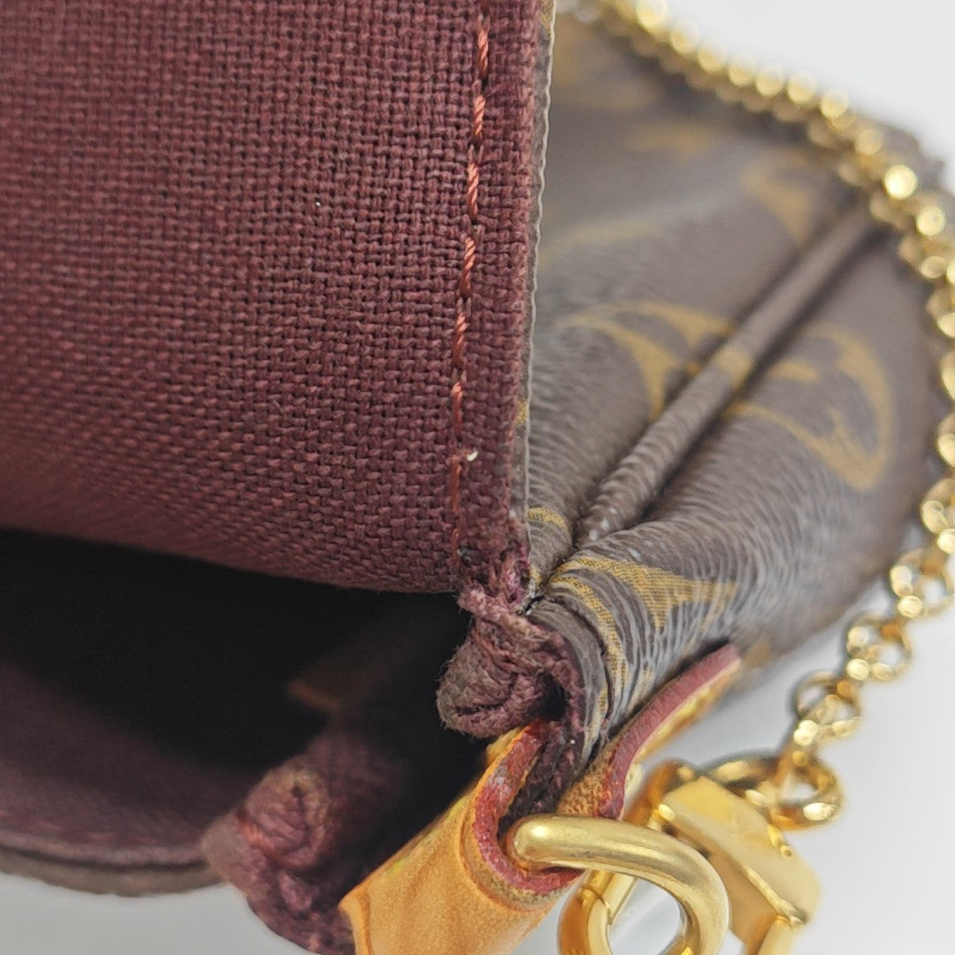 FAVORITE PM Monogram Coated Canvas Brown