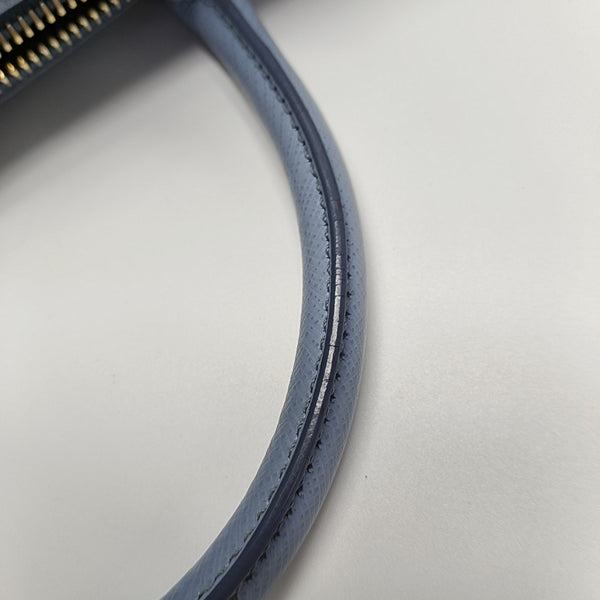 Saffiano Calfskin Shoulder Bag Blue