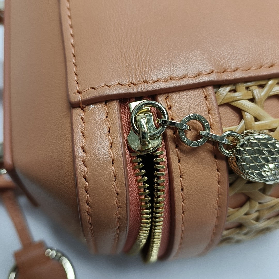 SERPENTI FOREVER Small Calfskin Yellow