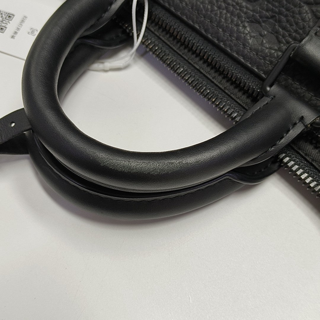 KEEPALL 35 Monogram Calfskin Black