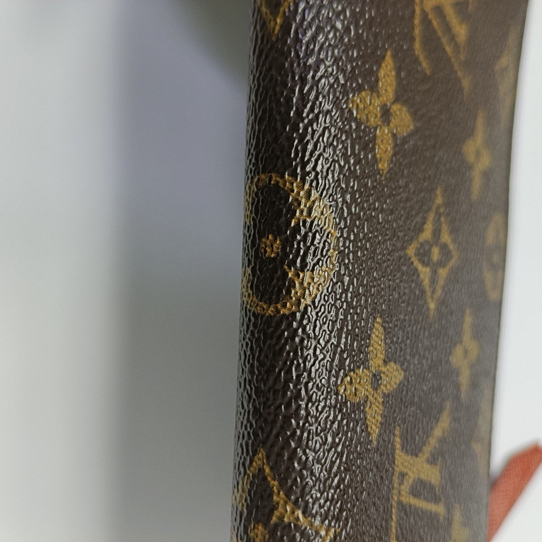CLÉMENCE Monogram Coated Canvas Brown Wallet