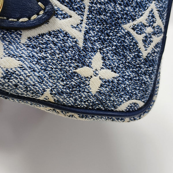 SPEEDY Nano Monogram Denim Blue