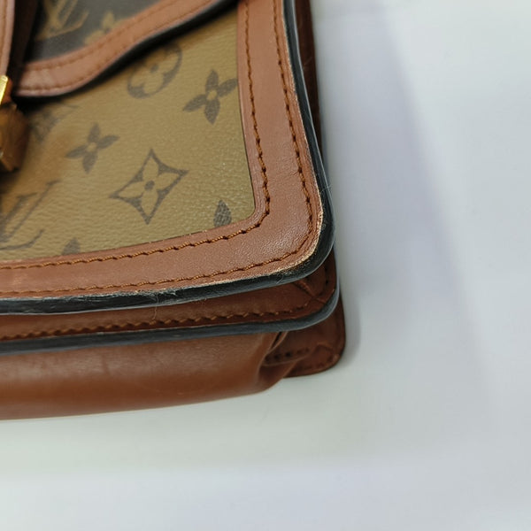 DAUPHINE MM Monogram Coated Canvas Brown