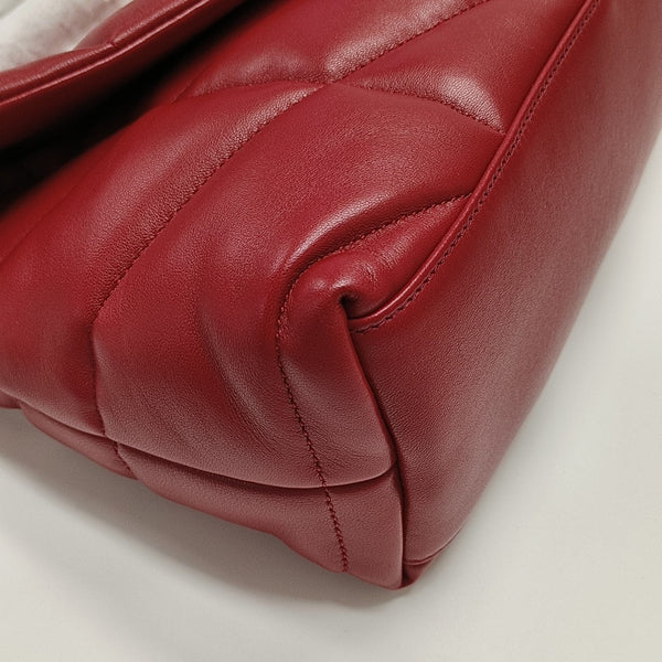 LOULOU Small Quilted Lambskin Red
