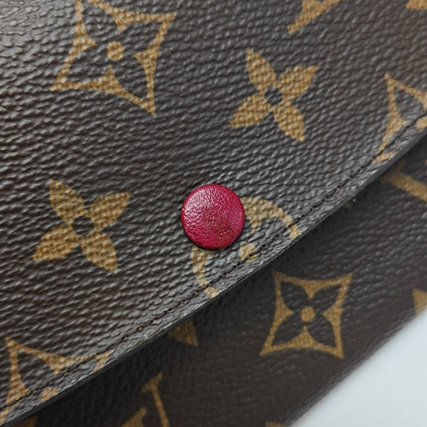 EMILIE Monogram Coated Canvas Brown