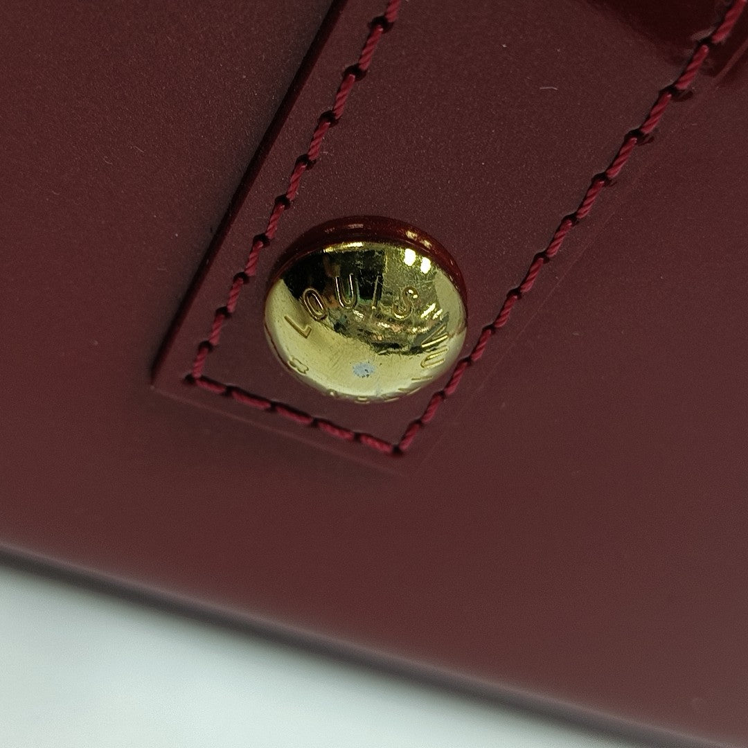 ALMA GM Monogram Patent Leather Red