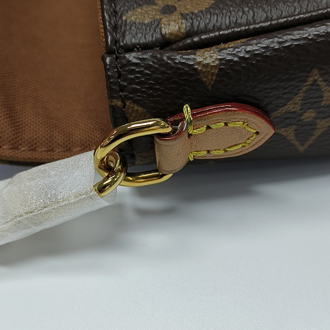 IVY Monogram Coated Canvas Brown