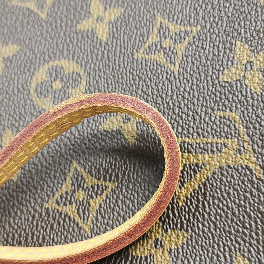 NEVERFULL MM Monogram Coated Canvas Brown