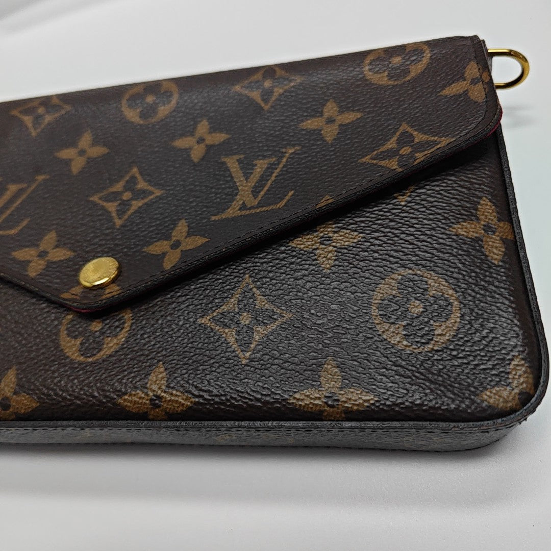 FÉLICIE Monogram Coated Canvas Brown