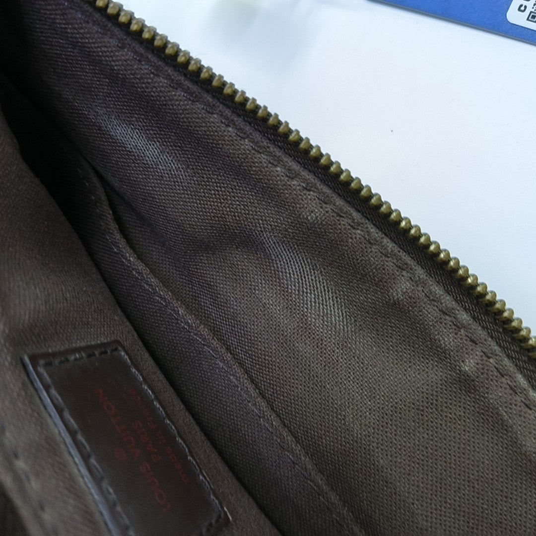 BROOKLYN Damier Ebene Coated Canvas Brown