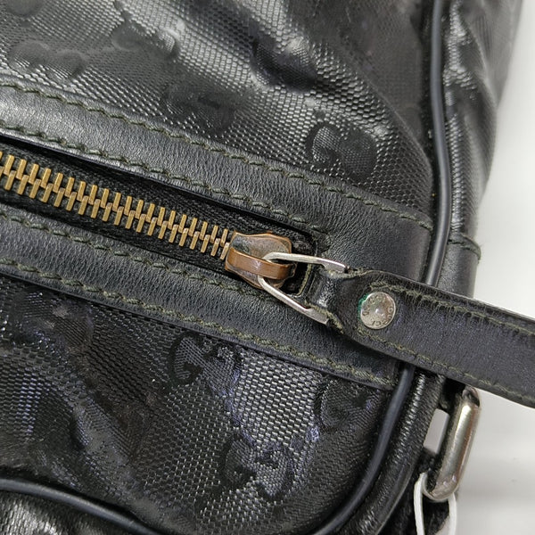 GG Imprime Messenger Monogram Coated Canvas Black