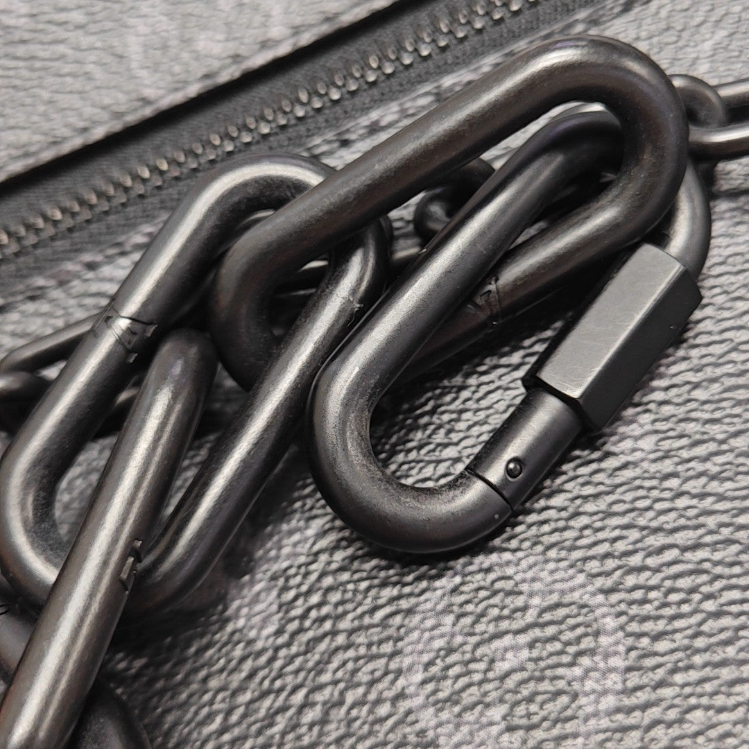 SOFT TRUNK Mini Monogram Coated Canvas Black