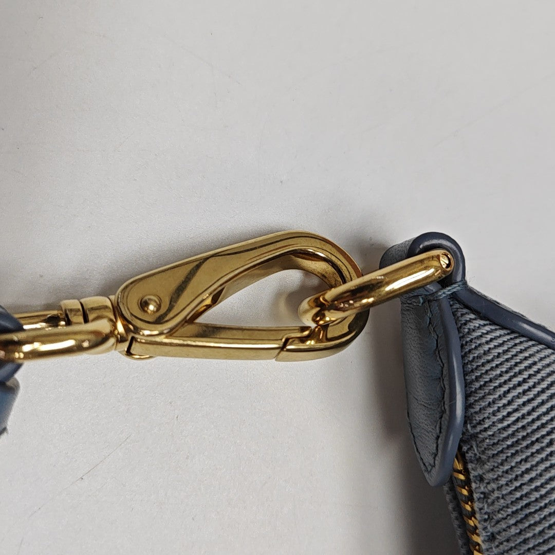 Canvas Top Handle Bag Blue