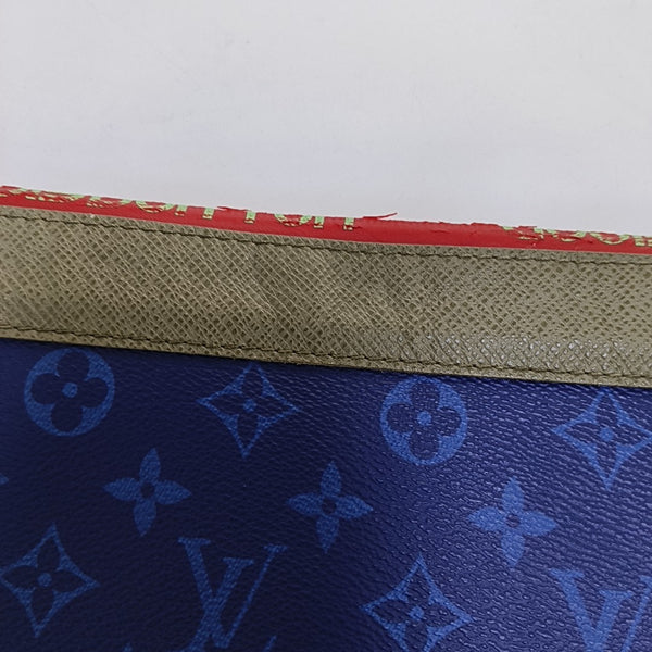 DISCOVERY Monogram Coated Canvas Blue