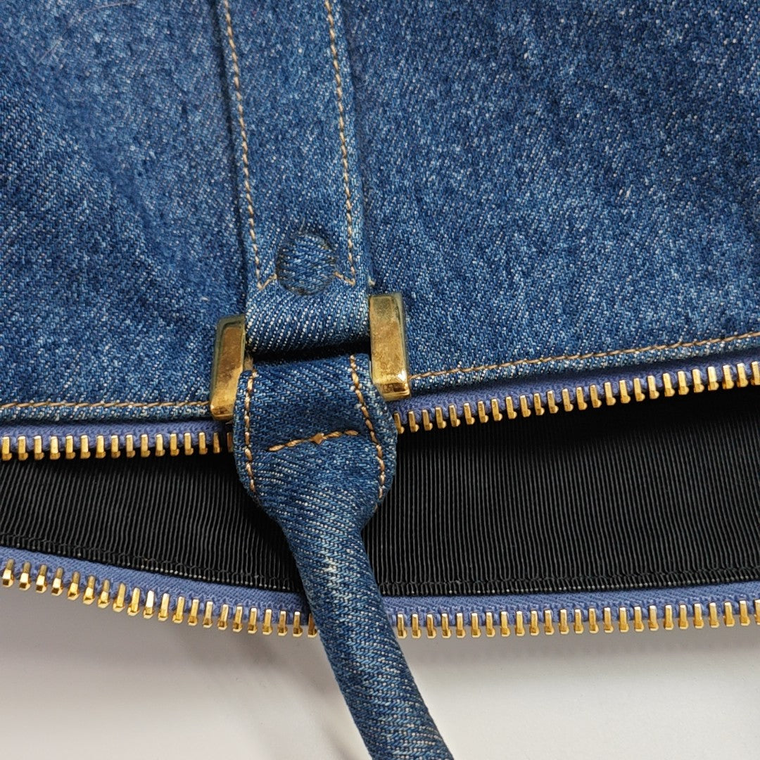 Denim Shoulder Bag Blue