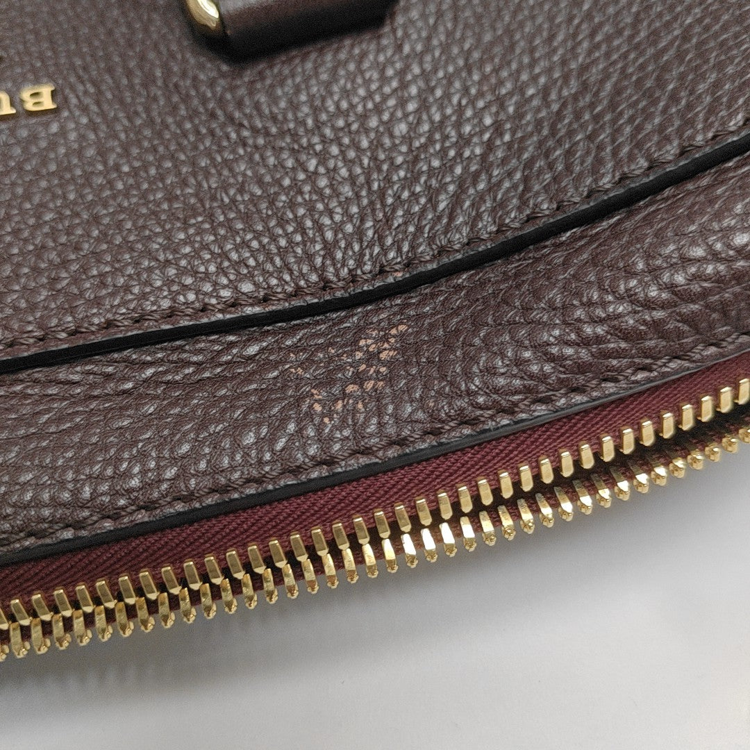 Calfskin Top Handle Bag Purple
