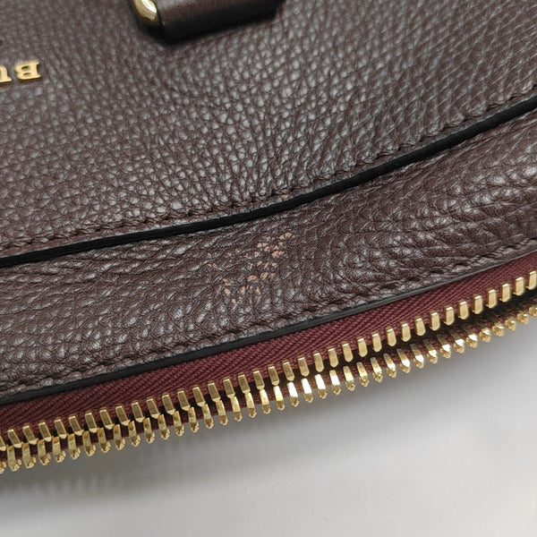 Calfskin Top Handle Bag Purple