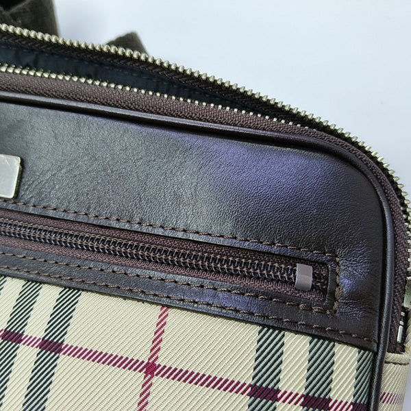 Fabric Belt Bag Brown