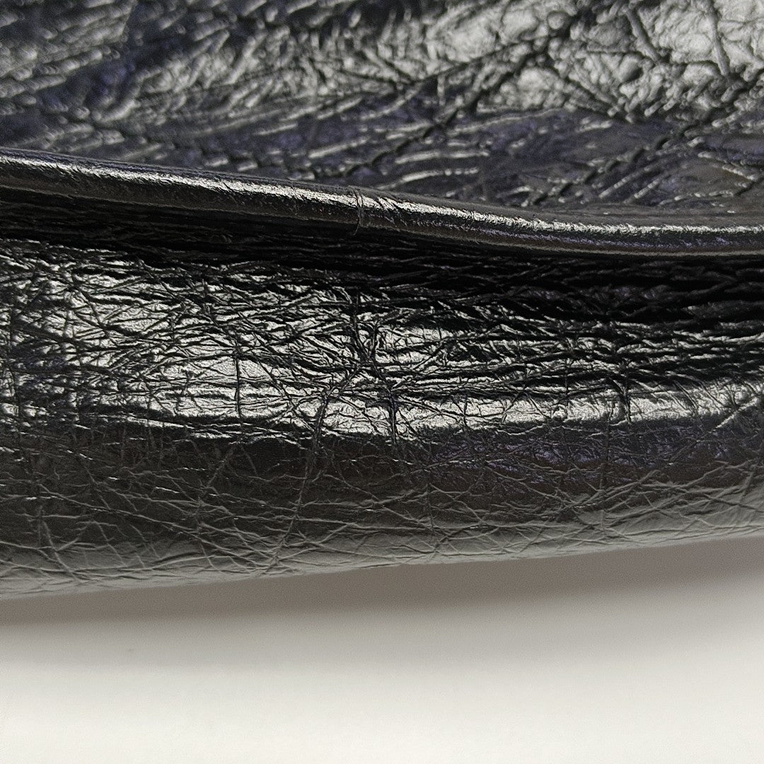 NIKI Small Chevron Calfskin Black