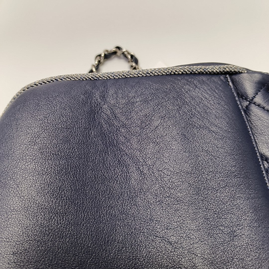 MADISON Quilted Calfskin Blue