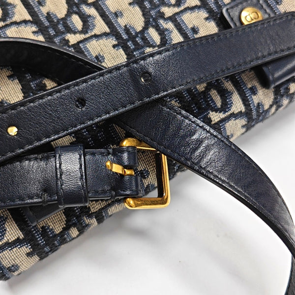 Authenticated pre-owned  Saddle Oblique Canvas Blue - Belt Bag at Looply