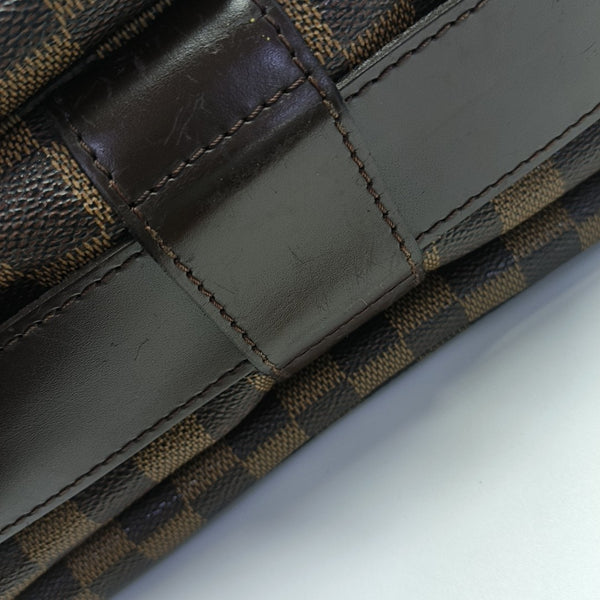 DISTRICT MM Damier Ebene Coated Canvas Brown
