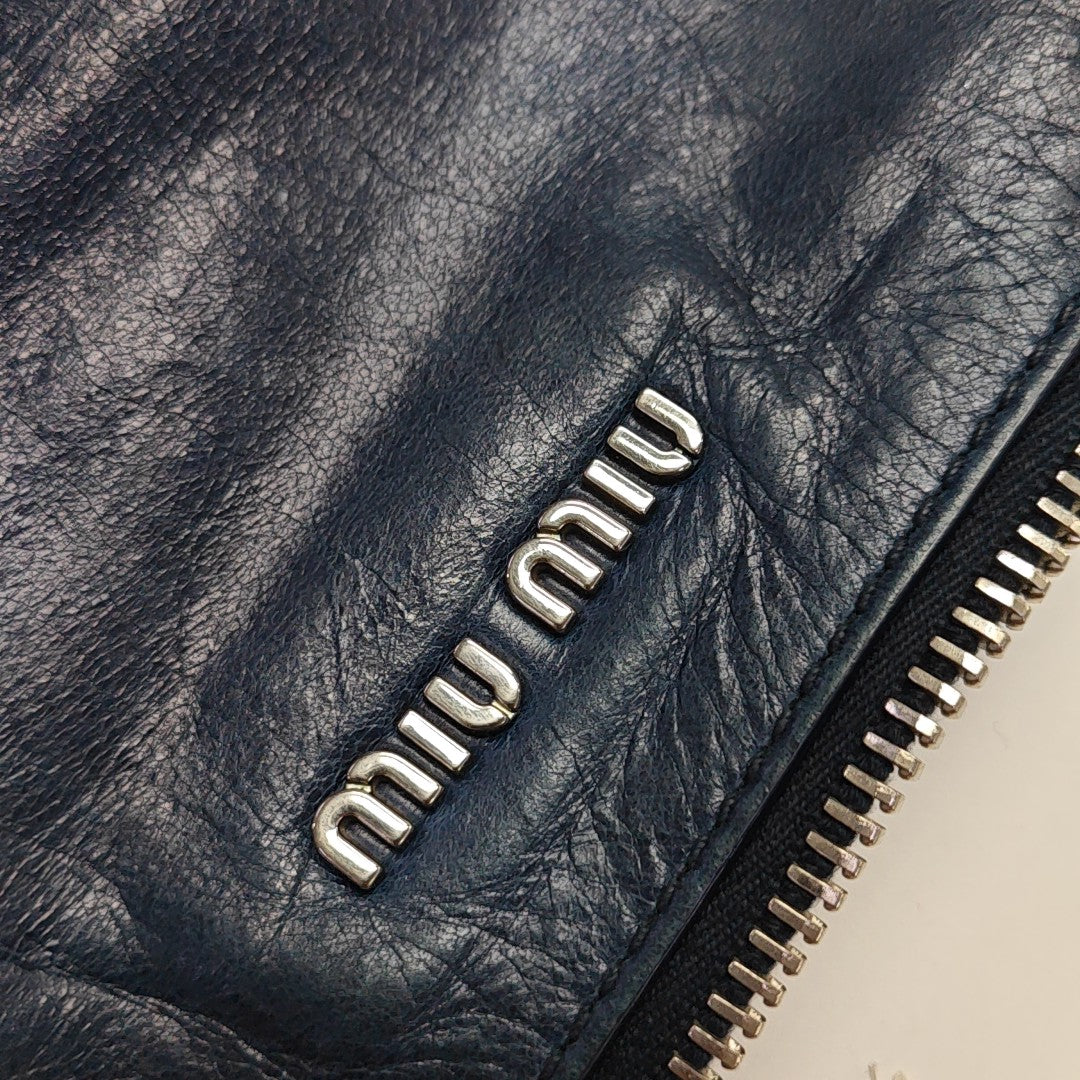 Bow Calfskin Blue