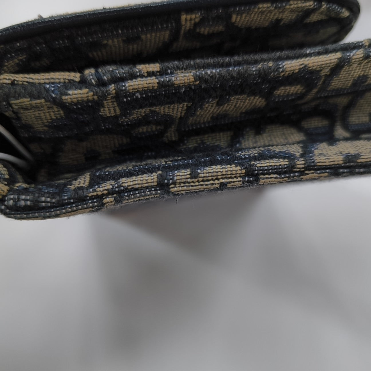 Saddle Mini Oblique Canvas Blue