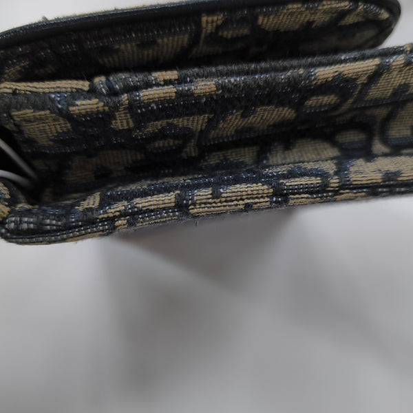 Saddle Mini Oblique Canvas Blue