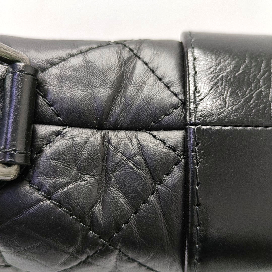 GABRIELLE Small Quilted Calfskin Black