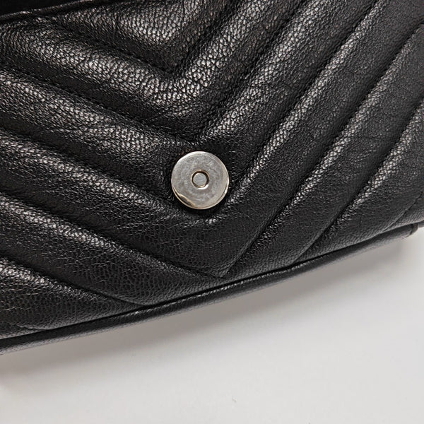 Quilted Calfskin Shoulder Bag Black